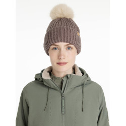 Bonnet côtelé LeMieux Clara Walnut Marron