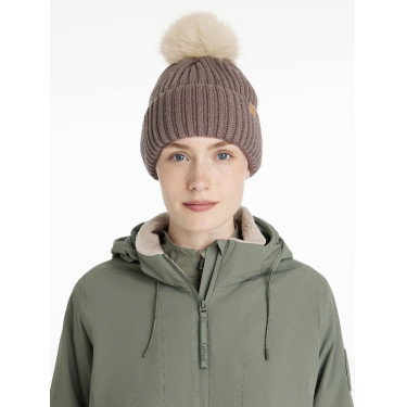 Bonnet côtelé LeMieux Clara Walnut Marron