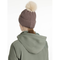 Bonnet côtelé LeMieux Clara Walnut Marron