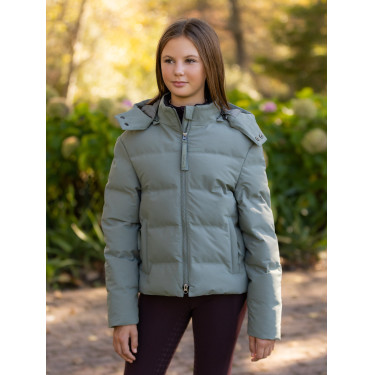 Manteau d’équitation Young Rider LeMieux imperméable Daisy Rosemary Vert