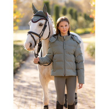 Manteau d’équitation Young Rider LeMieux imperméable Daisy Rosemary Vert