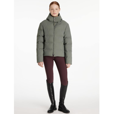 Manteau d’équitation Young Rider LeMieux imperméable Daisy Rosemary Vert