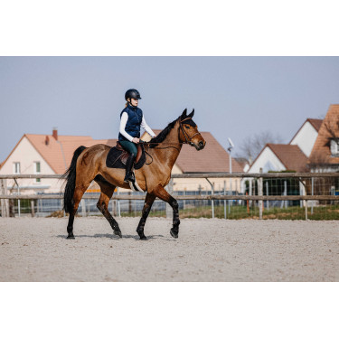 Doudoune sans manches Equithème Lina femme Bleu marine