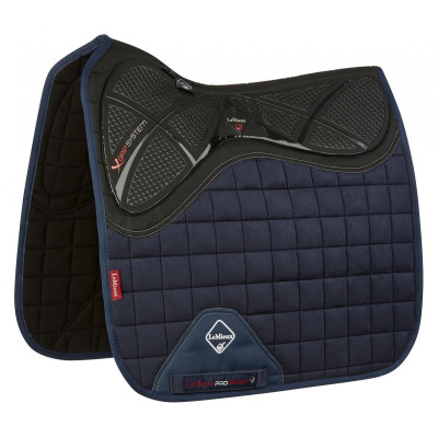 Tapis LeMieux X-Grip Silicone Dressage Square Bleu marine