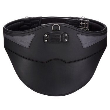 Sangle bavette courte Acavallo Gel & PVC Noir