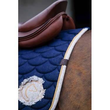 Tapis de selle Equithème Denim Bleu marine Tapis de selle Equithème Denim Bleu marine