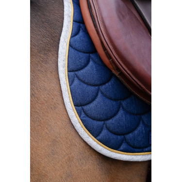 Tapis de selle Equithème Denim Bleu marine Tapis de selle Equithème Denim Bleu marine