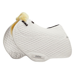 Tapis de saut d'obstacle Stübben peau d'agneau Streamline Close Contact Blanc Tapis de saut d'obstacle Stübben peau d'agneau Streamline Close Contact Blanc
