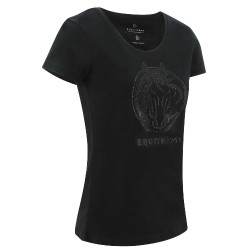 T-shirt Equithème Magali manches courtes Noir T-shirt Equithème Magali manches courtes Noir
