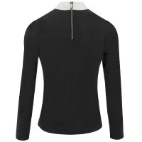 Polo Equithème Valencia manches longues Noir Polo Equithème Valencia manches longues Noir