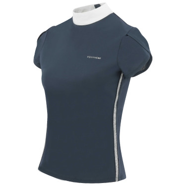 Polo Equithème Ocala manches courtes Bleu marine