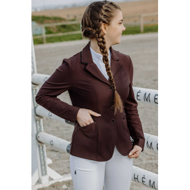 Veste de concours Equithème Oliva Bordeaux Veste de concours Equithème Oliva Bordeaux