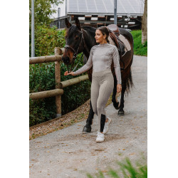 Pull-on Equithème Brigitte fond silicone Taupe Marron