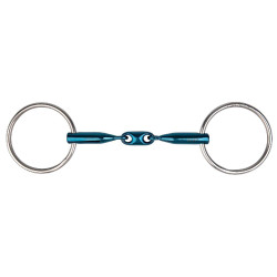 Mors 2 anneaux Metalab Eco Blue double brisure Mors 2 anneaux Metalab Eco Blue double brisure