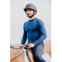T-shirt Equithème Will manches longues Bleu marine
