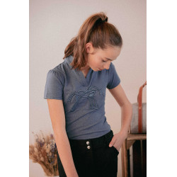 Polo Iliana Pénélope Bleu / gris
