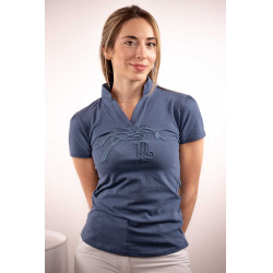 Polo Iliana Pénélope Bleu / gris