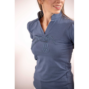 Polo Iliana Pénélope Bleu / gris