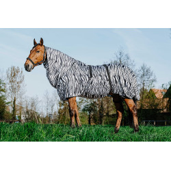Chemise anti-eczéma zèbre Riding World Zèbre noir / blanc Motifs Chemise anti-eczéma zèbre Riding World Zèbre noir / blanc Motifs