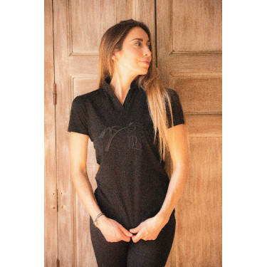 Polo Iliana Pénélope Noir Polo Iliana Pénélope Noir