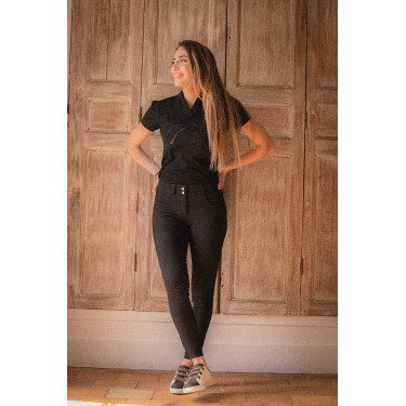 Polo Iliana Pénélope Noir Polo Iliana Pénélope Noir