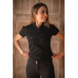 Polo Iliana Pénélope Noir Polo Iliana Pénélope Noir