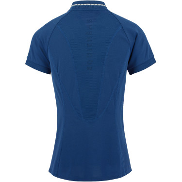 Polo Equithème Elodie Manches courtes Bleu Monaco Polo Equithème Elodie Manches courtes Bleu Monaco