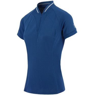 Polo Equithème Elodie Manches courtes Bleu Monaco Polo Equithème Elodie Manches courtes Bleu Monaco