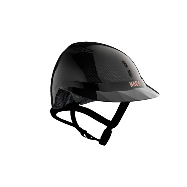 Casque d'équitation NACA Gravity S carbone Carbone noir brillant / rose gold Casque d'équitation NACA Gravity S carbone Carbone noir brillant / rose gold