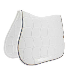 Tapis de selle Equithème Shiny Blanc