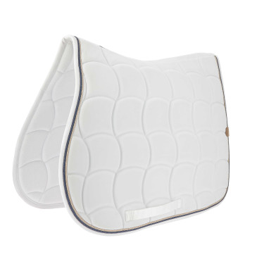 Tapis de selle Equithème Shiny Blanc