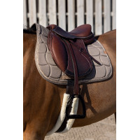 Tapis de selle Equithème Shiny Blanc