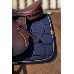 Tapis de selle Equithème Shiny Bleu marine Tapis de selle Equithème Shiny Bleu marine
