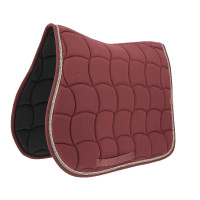 Tapis de selle Equithème Shiny Bordeaux
