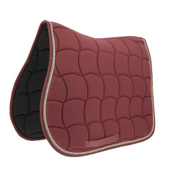 Tapis de selle Equithème Shiny Bordeaux