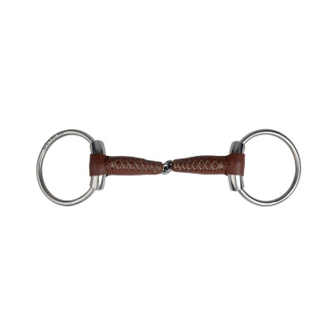 Mors 2 anneaux Metalab Pinchless cuir 20mm Mors 2 anneaux Metalab Pinchless cuir 20mm