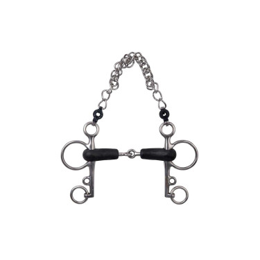 Mors Pelham Metalab caoutchouc brisé Mors Pelham Metalab caoutchouc brisé