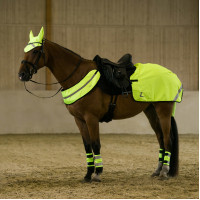 Couvre-reins réfléchissant fluo Horze Jaune Couvre-reins réfléchissant fluo Horze Jaune