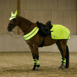 Couvre-reins réfléchissant fluo Horze Jaune Couvre-reins réfléchissant fluo Horze Jaune