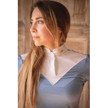Polo de concours Pénélope Moon Bleu artic