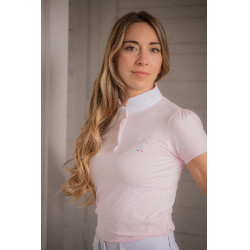 Polo de concours Pénélope Madrid manches courtes Rose Polo de concours Pénélope Madrid manches courtes Rose
