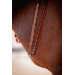 Rênes caoutchouc Pénélope US Noisette Marron Rênes caoutchouc Pénélope US Noisette Marron