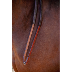 Rênes caoutchouc Pénélope US Noisette Marron Rênes caoutchouc Pénélope US Noisette Marron