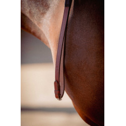 Rênes caoutchouc Pénélope US Noisette Marron Rênes caoutchouc Pénélope US Noisette Marron