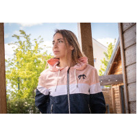 Blouson Pénélope Celecce Marine / rose Bleu