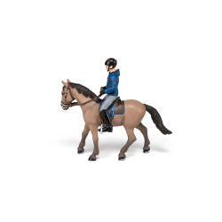 Cheval de promenade et son cavalier Papo