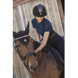 T-shirt Equithème Sofia manches courtes Bleu marine