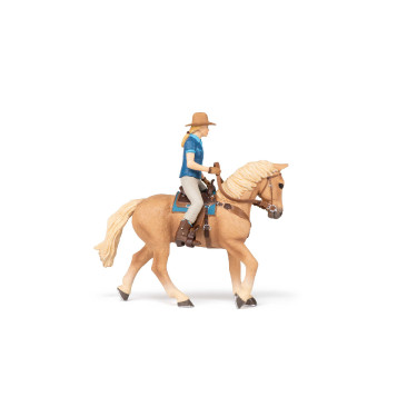 Cheval western et sa cavalière Papo Cheval western et sa cavalière Papo