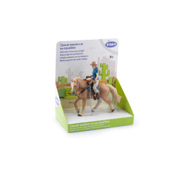 Cheval western et sa cavalière Papo Cheval western et sa cavalière Papo