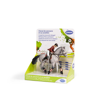 Cheval de concours et sa cavalière Papo Cheval de concours et sa cavalière Papo